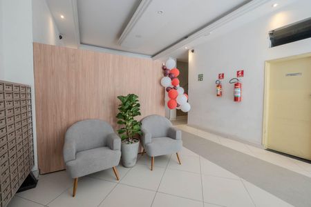 Studio para alugar com 28m², 1 quarto e sem vaga Studio para alugar com 28m², 1 quarto e sem vagaHall de entrada