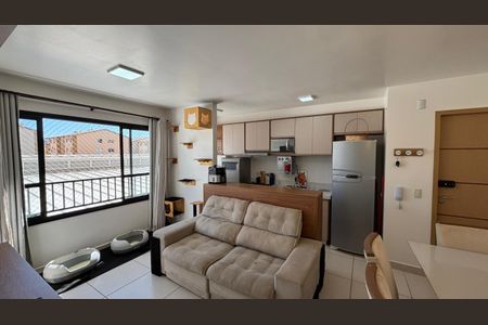 Sala de apartamento à venda com 2 quartos, 56m² em Chácara santa rita, Goiânia