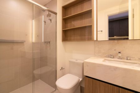 Studio para alugar com 32m², 1 quarto e sem vaga Studio para alugar com 32m², 1 quarto e sem vagaBanheiro