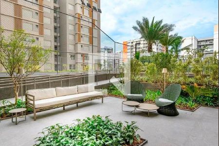 Área comum de apartamento para alugar com 1 quarto, 35m² em Indianópolis, São Paulo