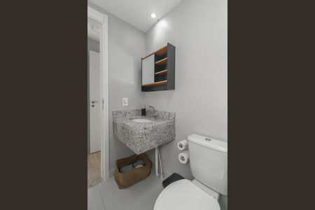 Apartamento para alugar com 64m², 1 quarto e sem vagaBanheiro da Suíte