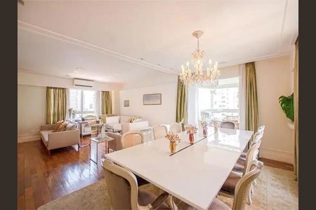 Sala de apartamento para alugar com 4 quartos, 214m² em Indianópolis, São Paulo