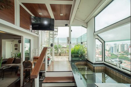 Sala de apartamento para alugar com 3 quartos, 210m² em Mirandópolis, São Paulo