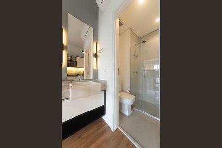 Studio para alugar com 24m², 1 quarto e sem vaga Studio para alugar com 24m², 1 quarto e sem vagaBanheiro