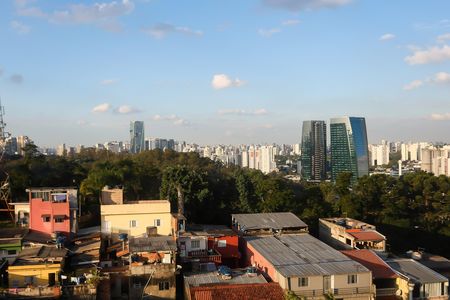 Sala vista de apartamento para alugar com 2 quartos, 41m² em Vila Andrade, São Paulo