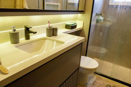 Apartamento para alugar com 95m², 2 quartos e 1 vaga Apartamento para alugar com 95m², 2 quartos e 1 vagaBanheiro da Suíte 2