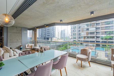 Varanda gourmet de apartamento para alugar com 3 quartos, 167m² em Jardim das Acacias, São Paulo