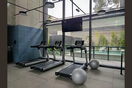 Studio para alugar com 25m², 1 quarto e sem vaga Studio para alugar com 25m², 1 quarto e sem vagaAcademia