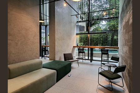 Studio para alugar com 25m², 1 quarto e sem vaga Studio para alugar com 25m², 1 quarto e sem vagaHall social