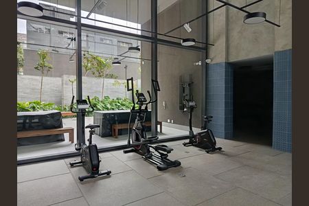 Studio para alugar com 25m², 1 quarto e sem vaga Studio para alugar com 25m², 1 quarto e sem vagaAcademia