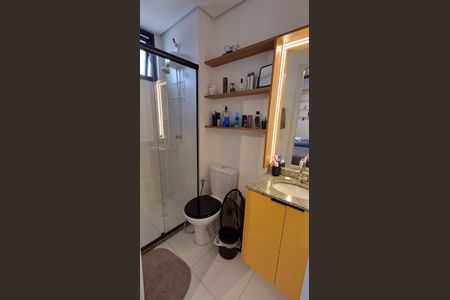 Banheiro de kitnet/studio à venda com 1 quarto, 25m² em Vila Campestre, São Bernardo do Campo