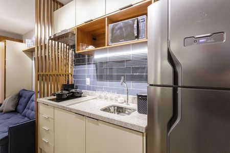Studio à venda com 25m², 1 quarto e sem vagaCozinha