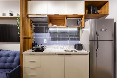 Studio à venda com 25m², 1 quarto e sem vagaCozinha