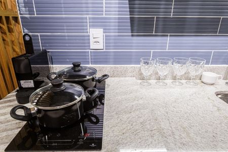 Studio à venda com 25m², 1 quarto e sem vagaCozinha