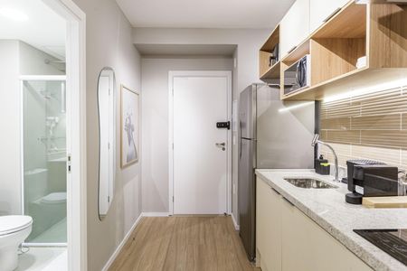 Studio à venda com 25m², 1 quarto e sem vagaCozinha