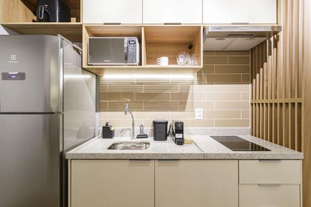 Studio à venda com 25m², 1 quarto e sem vagaCozinha