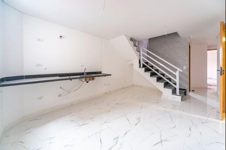 Sala de apartamento à venda com 2 quartos, 85m² em Vila Humaita, Santo André