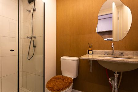 Banheiro de kitnet/studio à venda com 1 quarto, 26m² em Vila Matilde, São Paulo