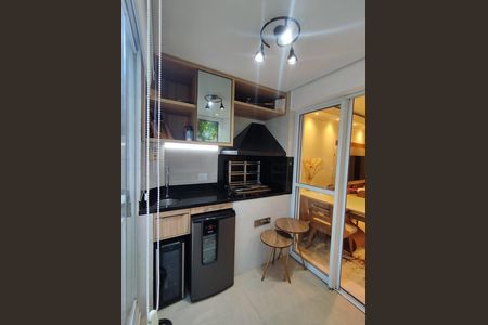 Varanda gourmet de apartamento à venda com 3 quartos, 69m² em Vila Caraguata, São Paulo