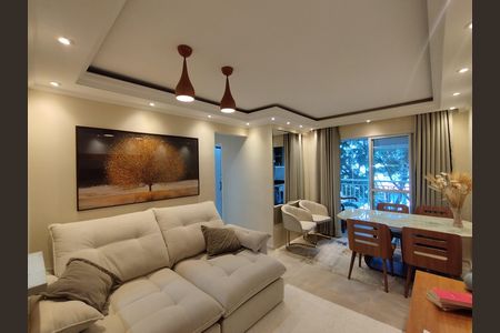 Sala  de apartamento à venda com 3 quartos, 69m² em Vila Caraguata, São Paulo