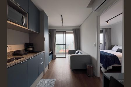 Sala de apartamento para alugar com 1 quarto, 28m² em Liberdade, São Paulo
