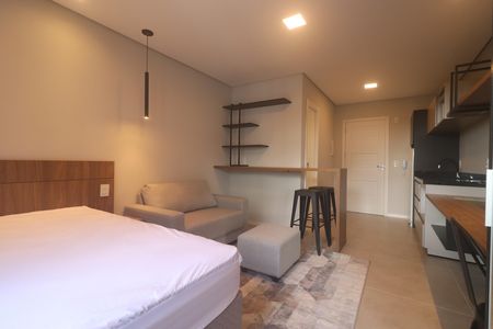 Studio à venda com 42m², 1 quarto e sem vagaSala/Cozinha e quarto 
