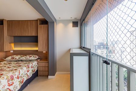 Varanda de kitnet/studio para alugar com 1 quarto, 27m² em Cidade Monções, São Paulo