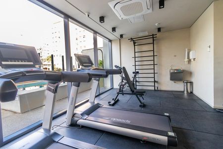 Apartamento para alugar com 28m², 1 quarto e sem vaga Apartamento para alugar com 28m², 1 quarto e sem vagaÁrea Comum - Academia