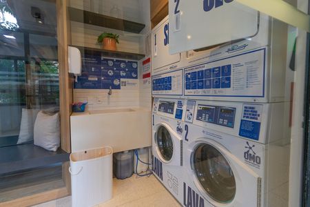 Apartamento para alugar com 28m², 1 quarto e sem vaga Apartamento para alugar com 28m², 1 quarto e sem vagaÁrea Comum - Lavanderia