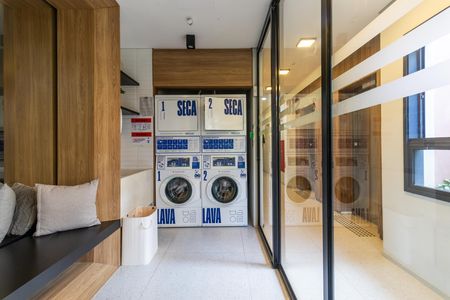 Apartamento para alugar com 28m², 1 quarto e sem vaga Apartamento para alugar com 28m², 1 quarto e sem vagaÁrea Comum - Lavanderia