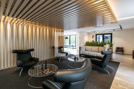 Studio para alugar com 47m², 1 quarto e 1 vaga Studio para alugar com 47m², 1 quarto e 1 vagaÁrea comum - Salão de festas