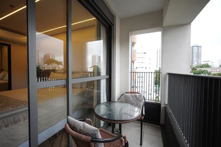 Studio para alugar com 25m², 1 quarto e sem vagaVaranda