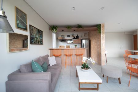 Apartamento para alugar com 44m², 2 quartos e 1 vagaÁrea comum - Salão de festas
