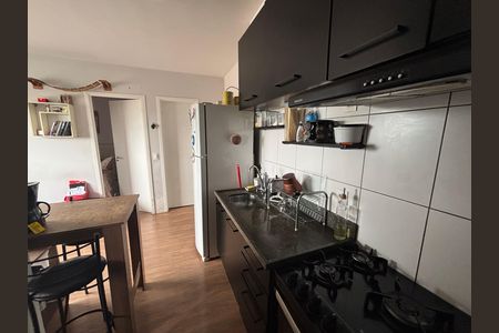 Cozinha de apartamento para alugar com 2 quartos, 34m² em Vila Pierina, São Paulo