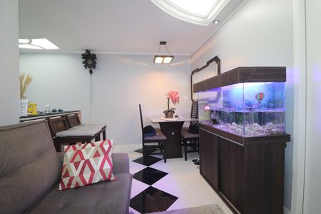 Sala de apartamento à venda com 1 quarto, 50m² em Vila Palmares, Santo André