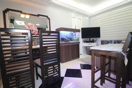 Sala de apartamento à venda com 1 quarto, 50m² em Vila Palmares, Santo André