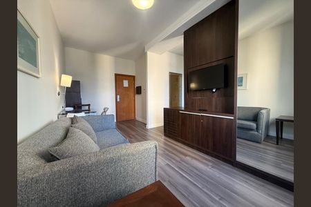 Sala de apartamento à venda com 1 quarto, 33m² em Vila da Serra, Nova Lima