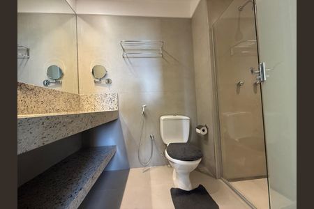 Banheiro Suíte de apartamento à venda com 1 quarto, 33m² em Vila da Serra, Nova Lima