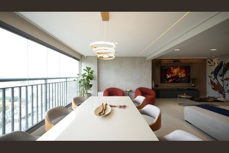 Varanda gourmet de apartamento à venda com 3 quartos, 165m² em Vila Gilda, Santo André