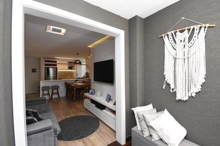 Apartamento à venda com 90m², 3 quartos e 2 vagasÁrea da sala com Churrasqueira