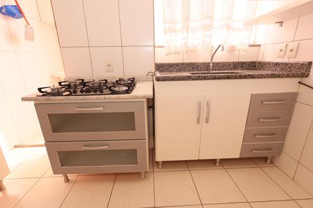 Cozinha de apartamento para alugar com 2 quartos, 52m² em Vila Rosa, Goiânia