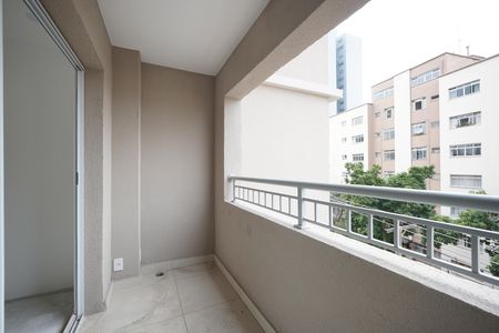 Studio à venda com 26m², 1 quarto e sem vagaVaranda