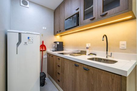 Sala/Cozinha de apartamento para alugar com 1 quarto, 42m² em Jardins, São Paulo