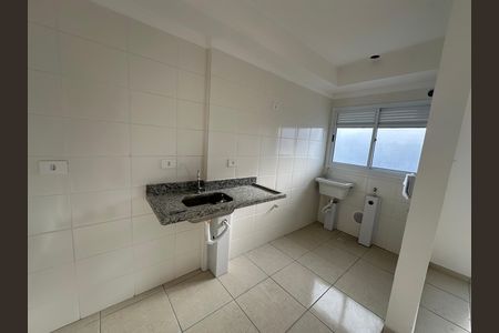 Cozinha de apartamento para alugar com 2 quartos, 46m² em Parque Sao Vicente, São Vicente