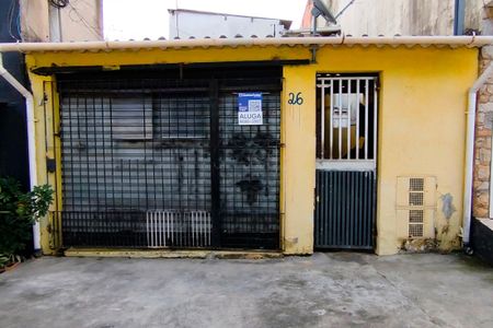 Casa para alugar com 50m², 1 quarto e sem vagaFachada + Placa