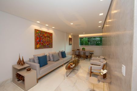 SALA de apartamento à venda com 4 quartos, 138m² em Santo Agostinho, Belo Horizonte