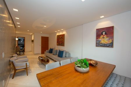 SALA de apartamento à venda com 4 quartos, 138m² em Santo Agostinho, Belo Horizonte