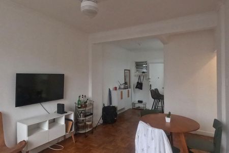 Sala de apartamento para alugar com 1 quarto, 54m² em Boqueirão, Santos