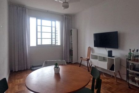 Sala de apartamento para alugar com 1 quarto, 54m² em Boqueirão, Santos