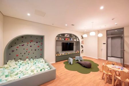Studio à venda com 34m², 1 quarto e sem vaga Studio à venda com 34m², 1 quarto e sem vagaÁrea comum - Brinquedoteca
